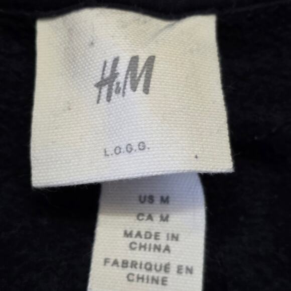 H&M NASA Sweatshirt Men’s M Black Space Logo Pullover - Picture 3 of 8